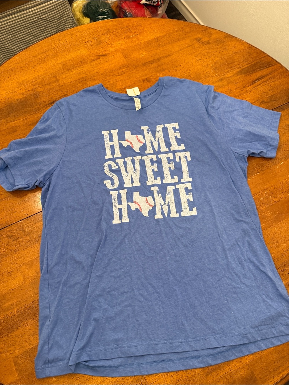 Gilli Blue 'Home Sweet Home' Baseball Graphic Tee xxl